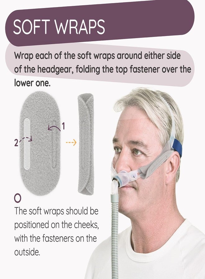 Ximoon قناع وسادة الأنف Ximoon FX لجهاز CPAP مع غطاء رأس بديل لجهاز Resmed Swift FX - إطار عصابة رأس قابل للتعديل ووسائد أنف متوسطة الحجم، قطعة غيار لجهاز Swift FX - Image 5